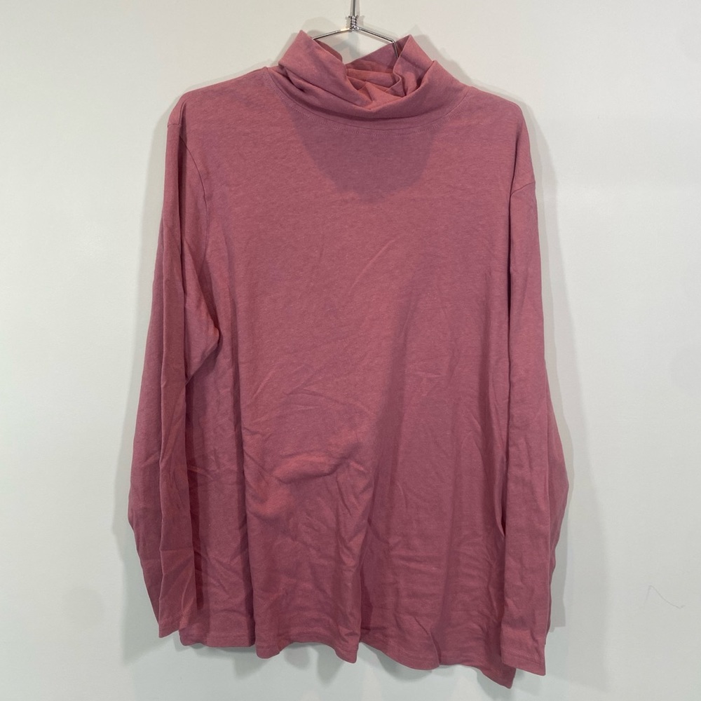 NEW North Face Womens Long Sleeve Cotton Turtleneck Size XXL